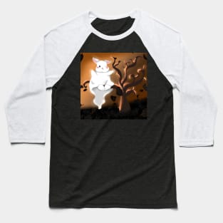 Bunny as a Ghost _ sit in the Tree Baseball T-Shirt